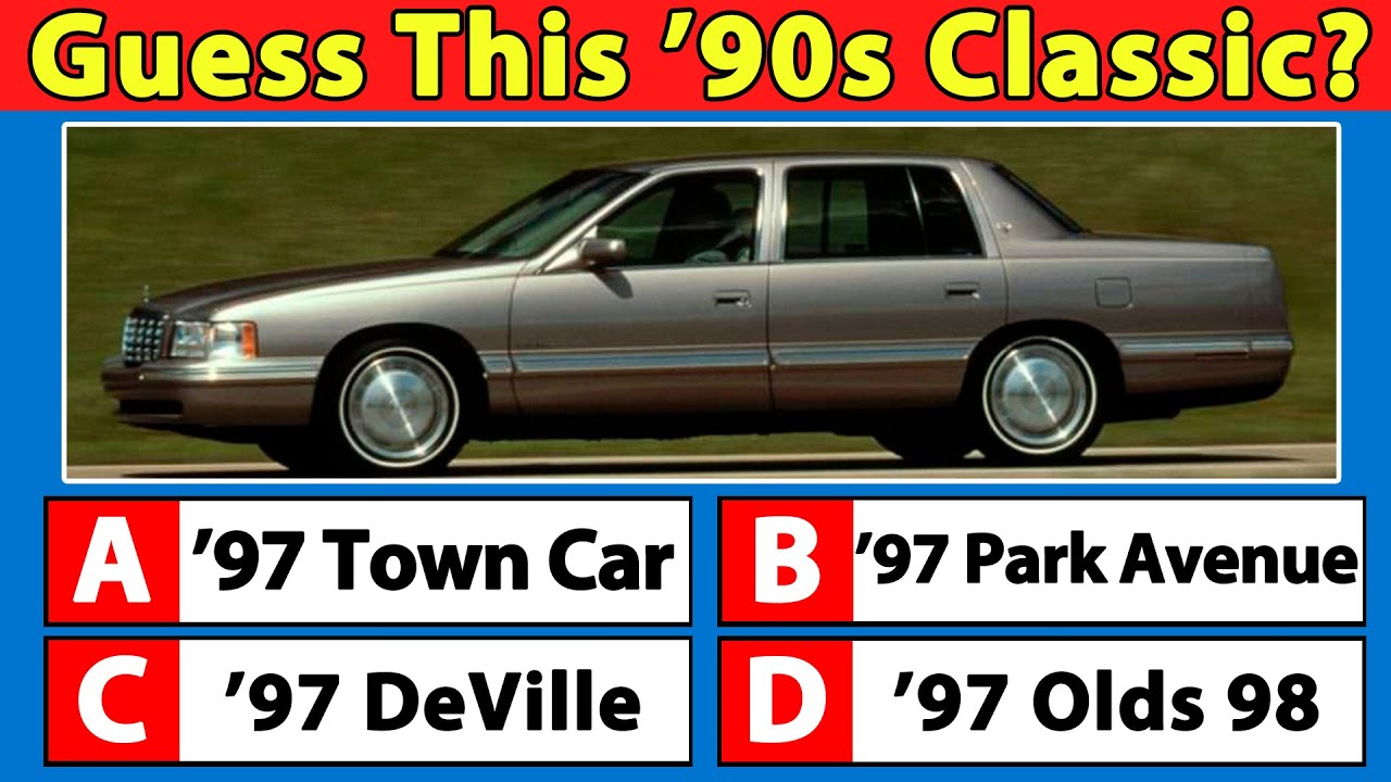Guess These 1990s Classic Cars! Can you get them ALL?