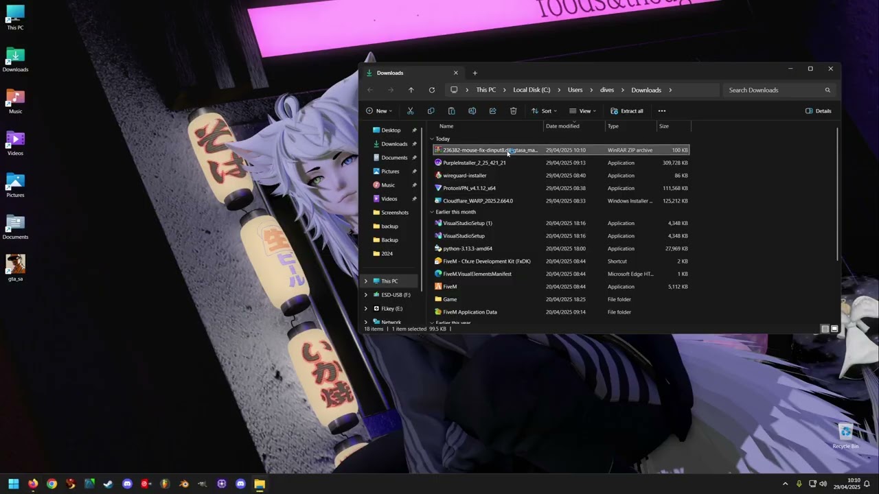 GTA SA  Mouse Fix for WIndows11 (DINPUT8.DLL)