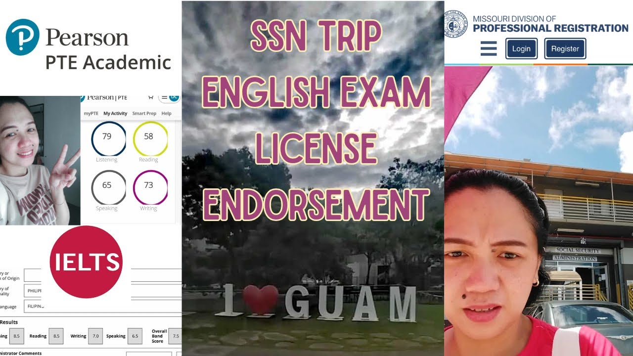 SSN TRIP | ENGLISH EXAM | RESCORING-REMARKING | LICENSE ENDORSEMENT TO MISSOURI | EB3 | USRN