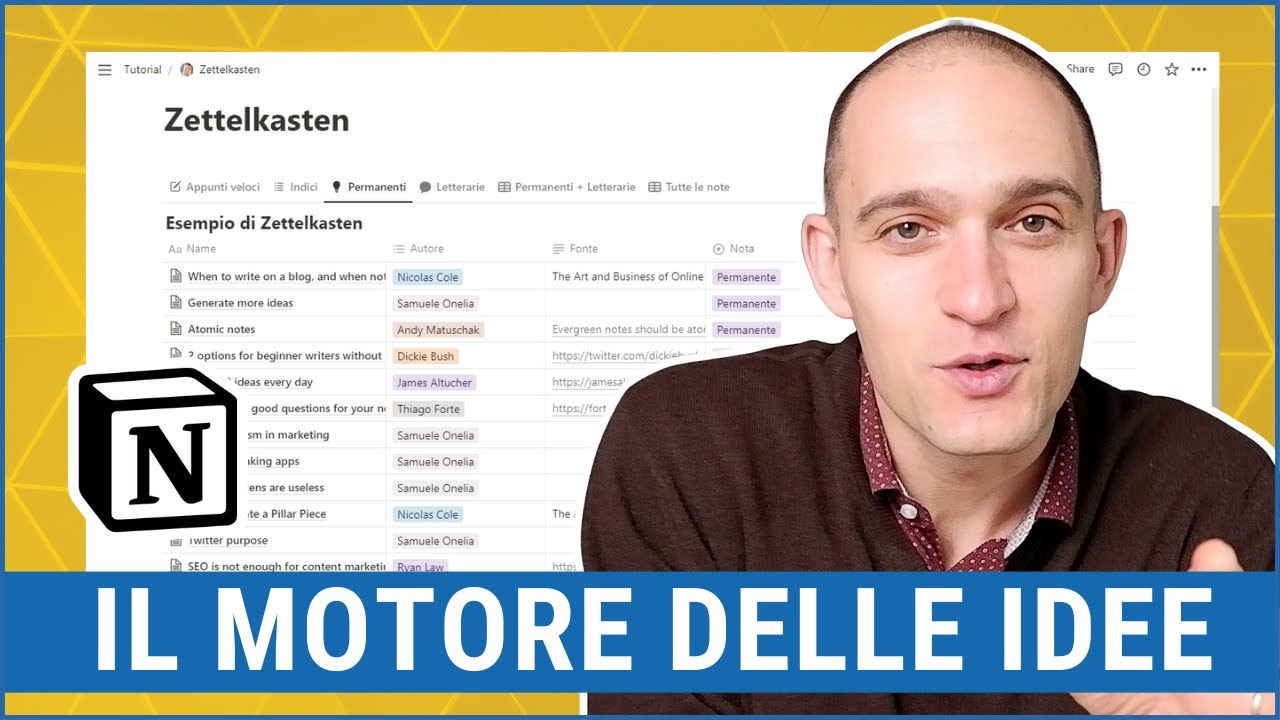 Come creare contenuti unici in metà tempo con il Zettelkasten (tutorial Notion + template)