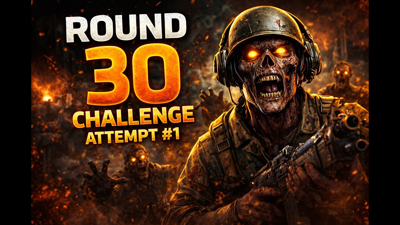 Black Ops 3 Zombies – Kino Der Toten | Round 30 Challenge (Attempt #1) | No Commentary