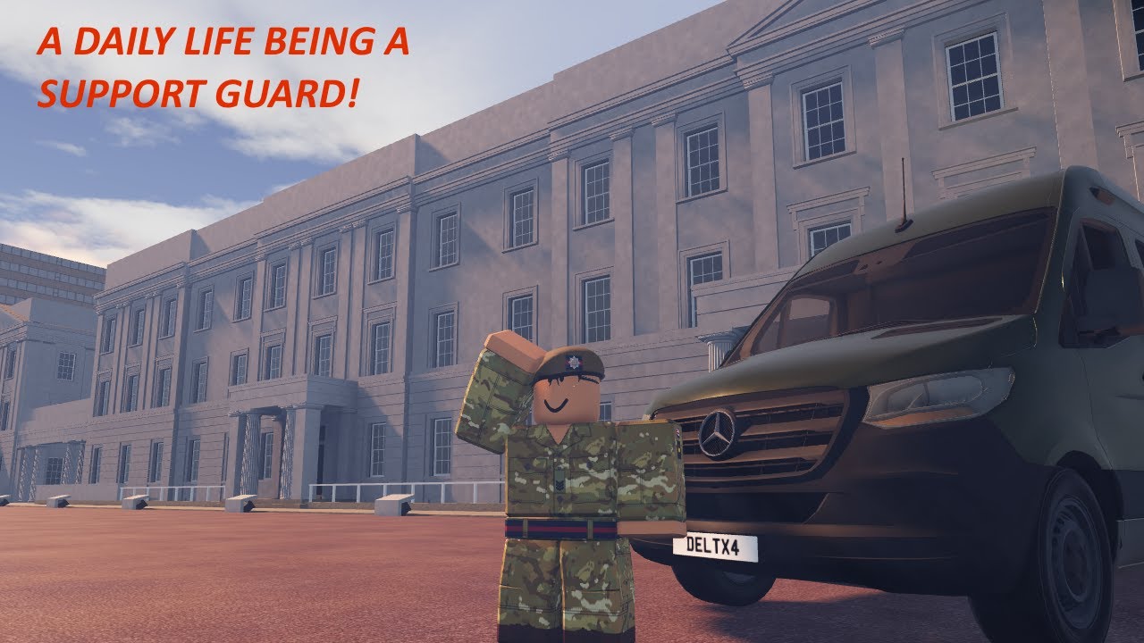 A DAILY LIFE BEING A SUPPORT GUARD IN BUCKINGHAM PALACE [ROBLOX]
