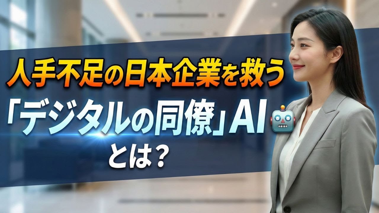 人手不足の日本企業を救う「デジタルの同僚」AIとは🤝🤖