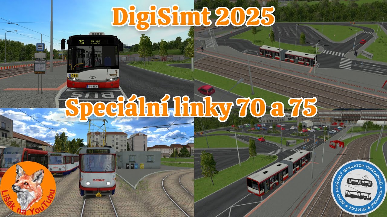 DigiSimt 2025 - Speci&aacute;ln&iacute; linky 70 a 75 - Hudebn&iacute; festival -  Simt Simulator