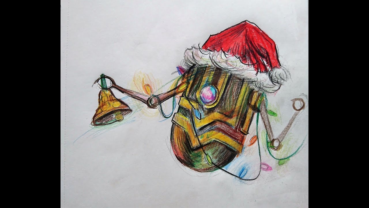 Speed Drawing: Ho-Ho-Tron from Guild Wars 2 | MegaBactery