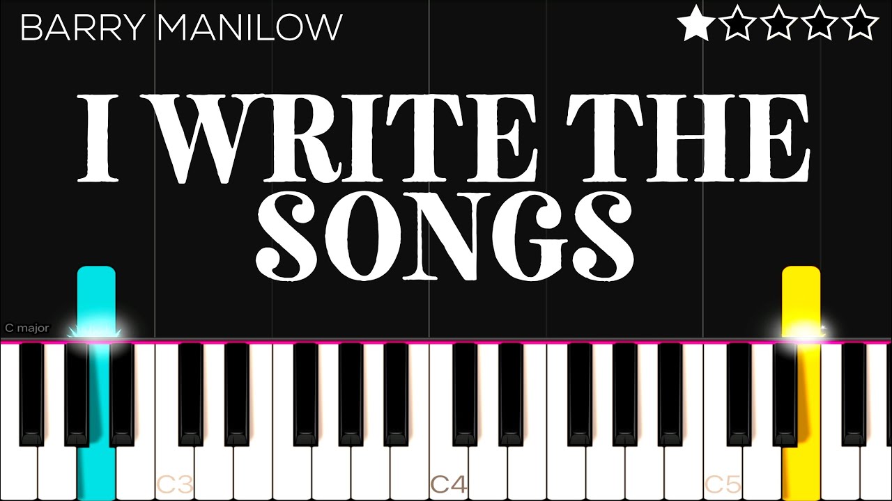 Barry Manilow - I Write the Songs | EASY Piano Tutorial
