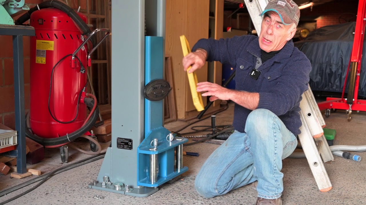 Enough with jacks and axel stands, installing a 4000kg two column car lift