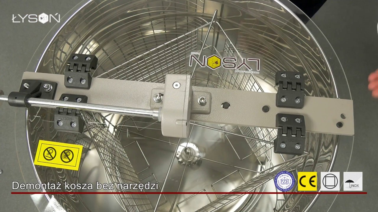 Miodarki diagonalne 4-plastrowe  MINIMA 600mm ręczna i elektryczna - LYSON
