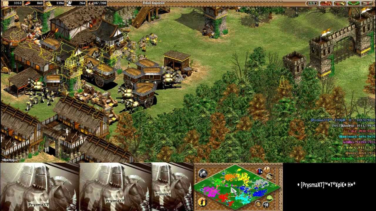 Clan [PrysmaXT]: AOE 2 Conquerors - 4 vs 4-Online- Good Player- Black forest