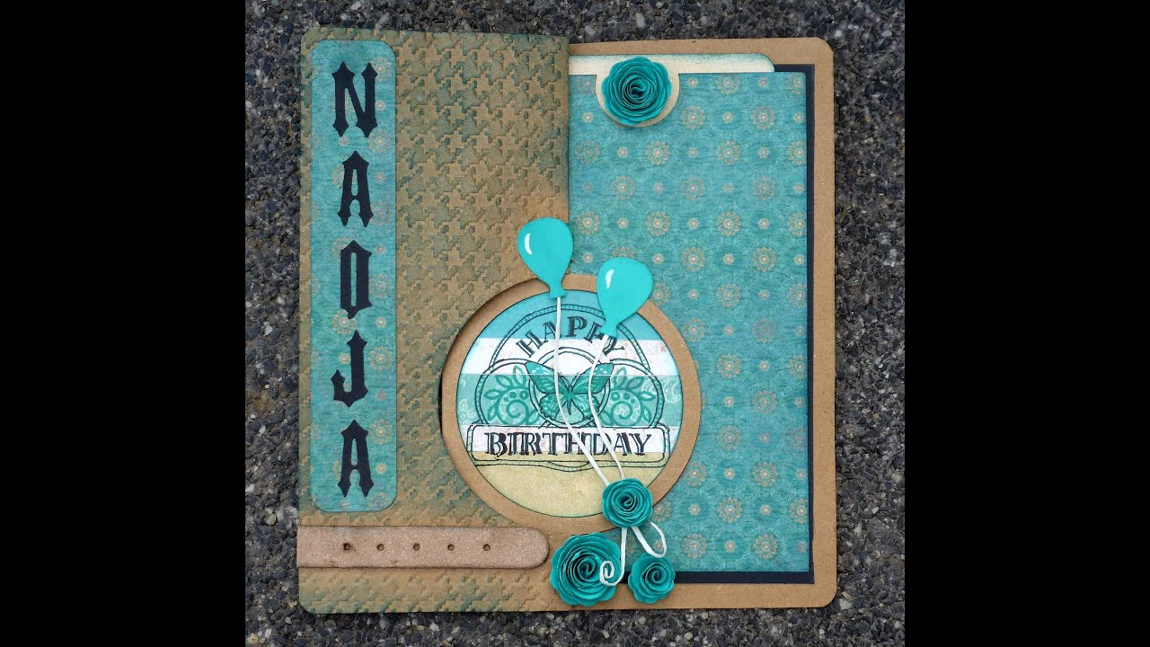 Spiral circle pull card | Tutorial vom gr&uuml;nen Wicht | Karen Burniston - Elizabeth craft design