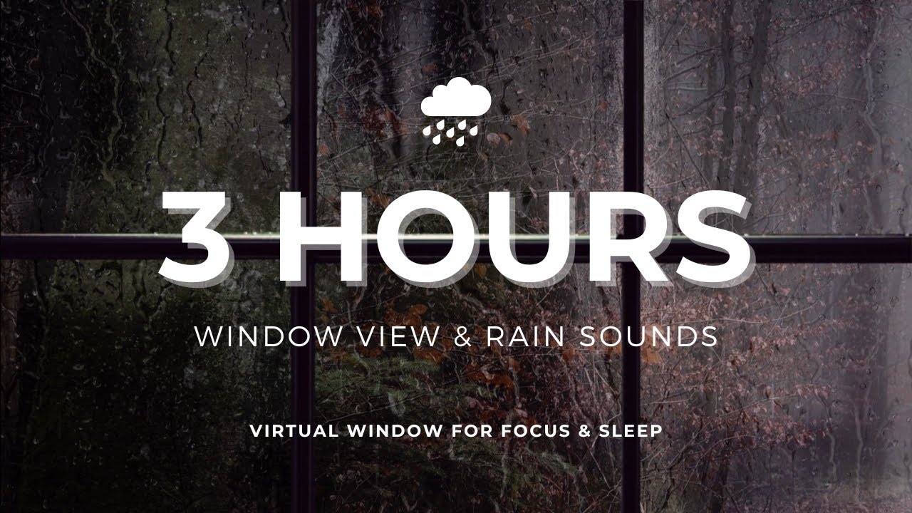 Virtual Window and Rain Sounds for the Ultimate Relaxation Experience