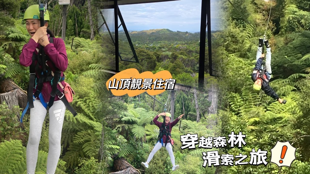 紐西蘭北島自駕遊Day 1-2 | 穩世靚景山頂住宿 | 滑索新花式【環遊世界🌍】