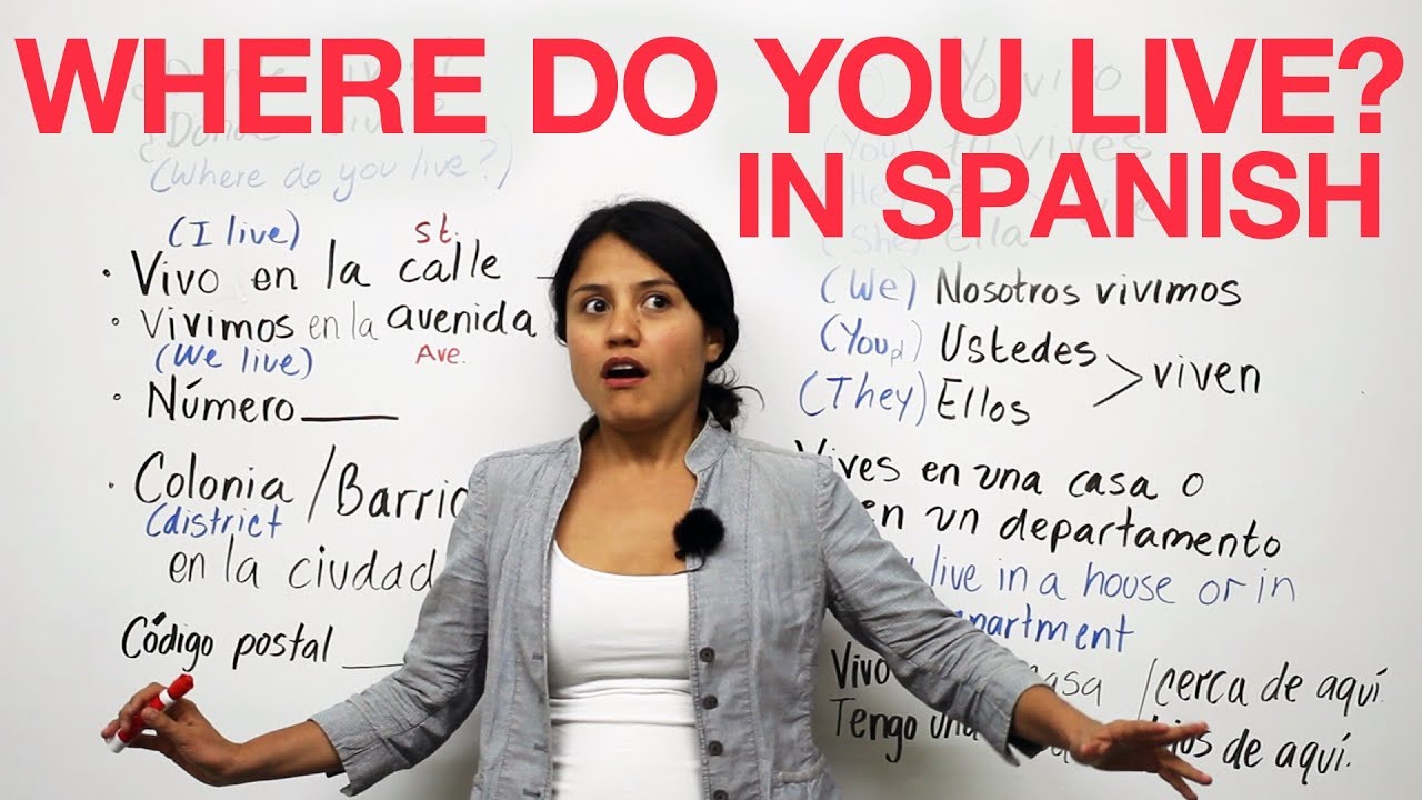 Learn Spanish - Talking about where you live