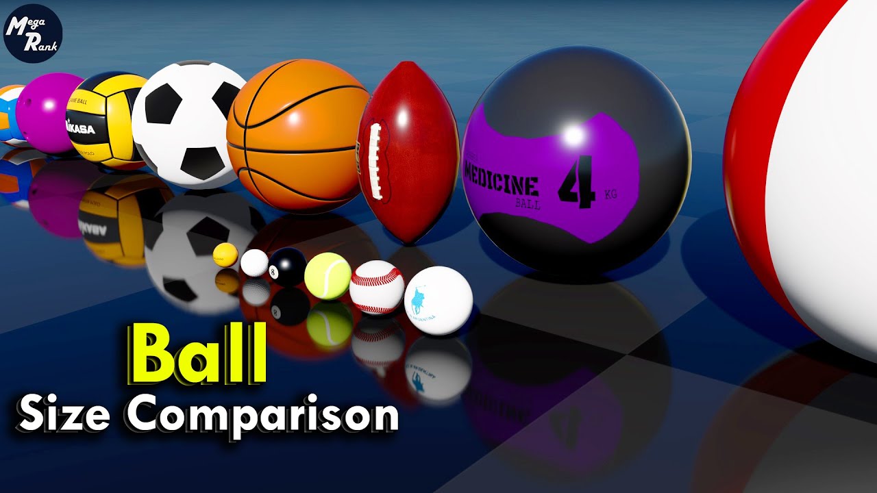 Ball Size Comparison | 3D Comparison