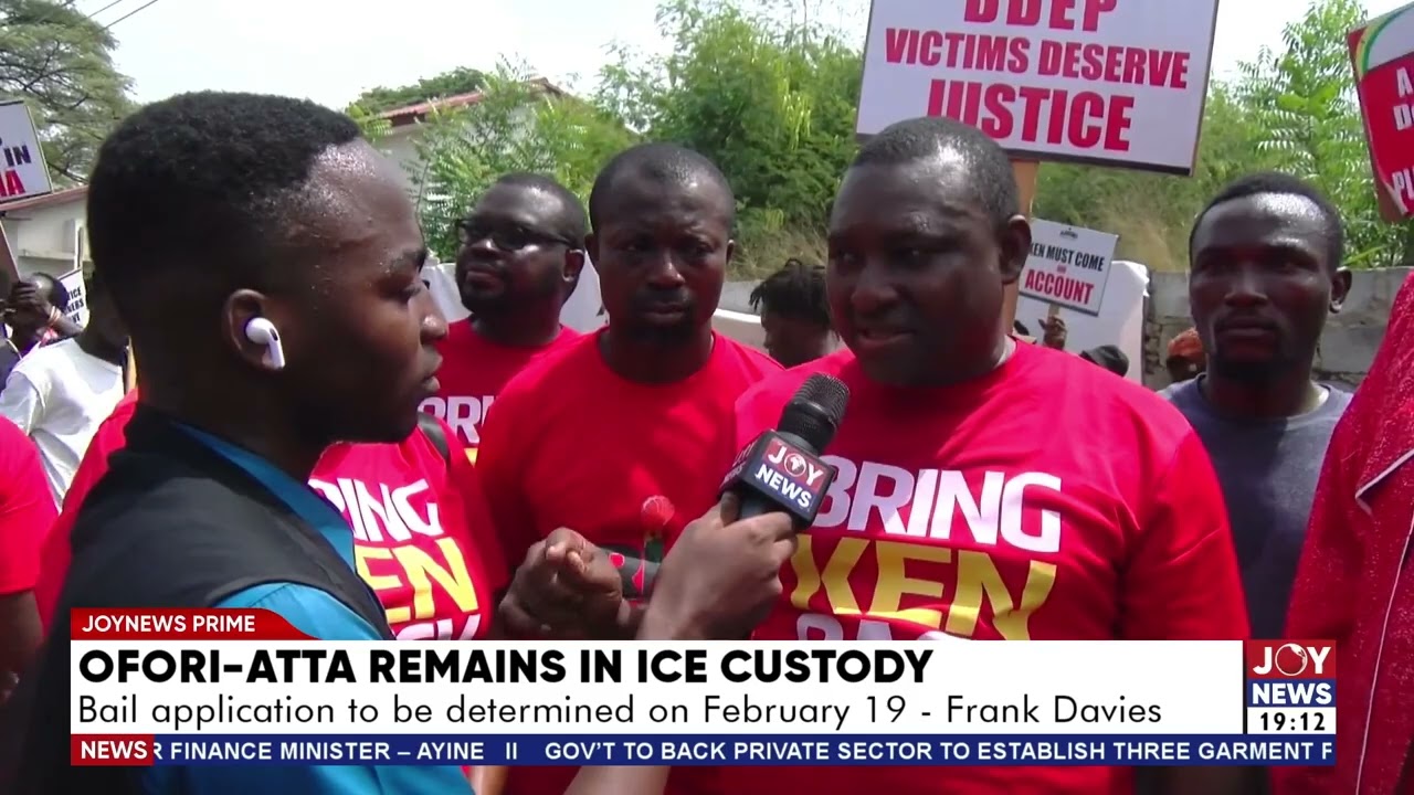 Ofori-Atta remains in ICE custody: Bail application to be determined on February 19 - Frank Davies.