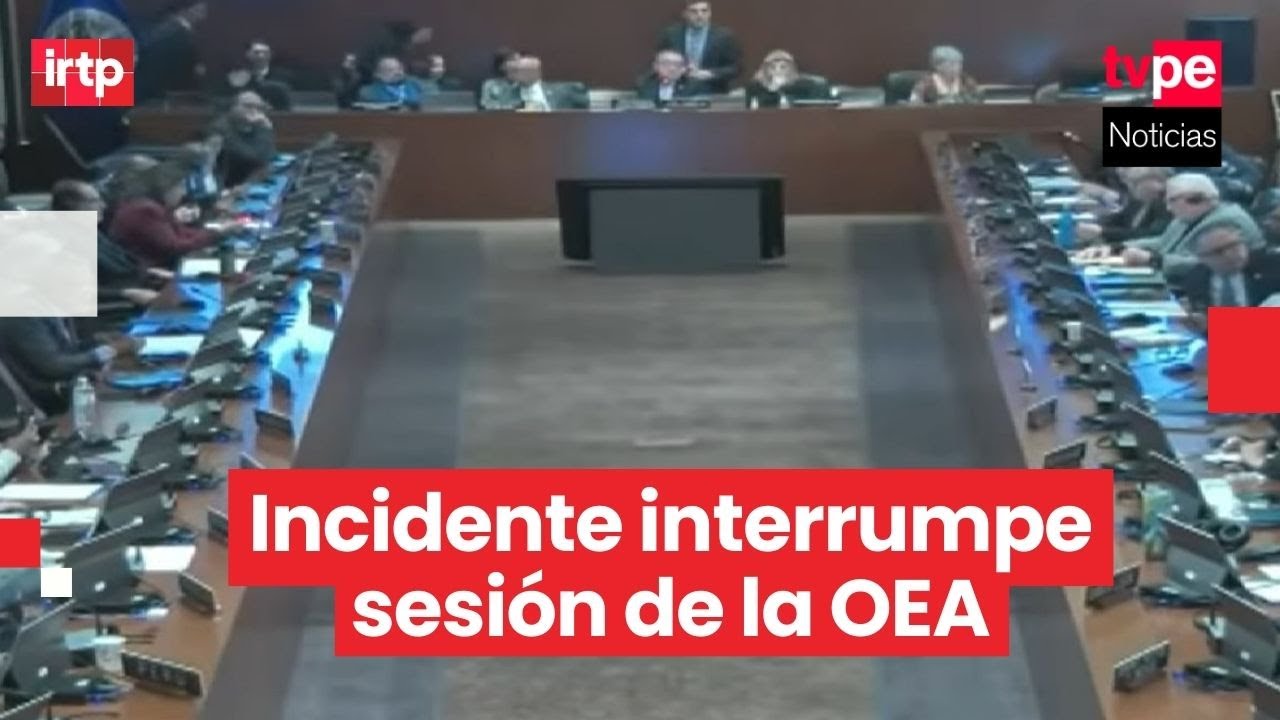 Sesi&oacute;n de la OEA sobre Nicol&aacute;s Maduro es interrumpida por protesta contra EE. UU.