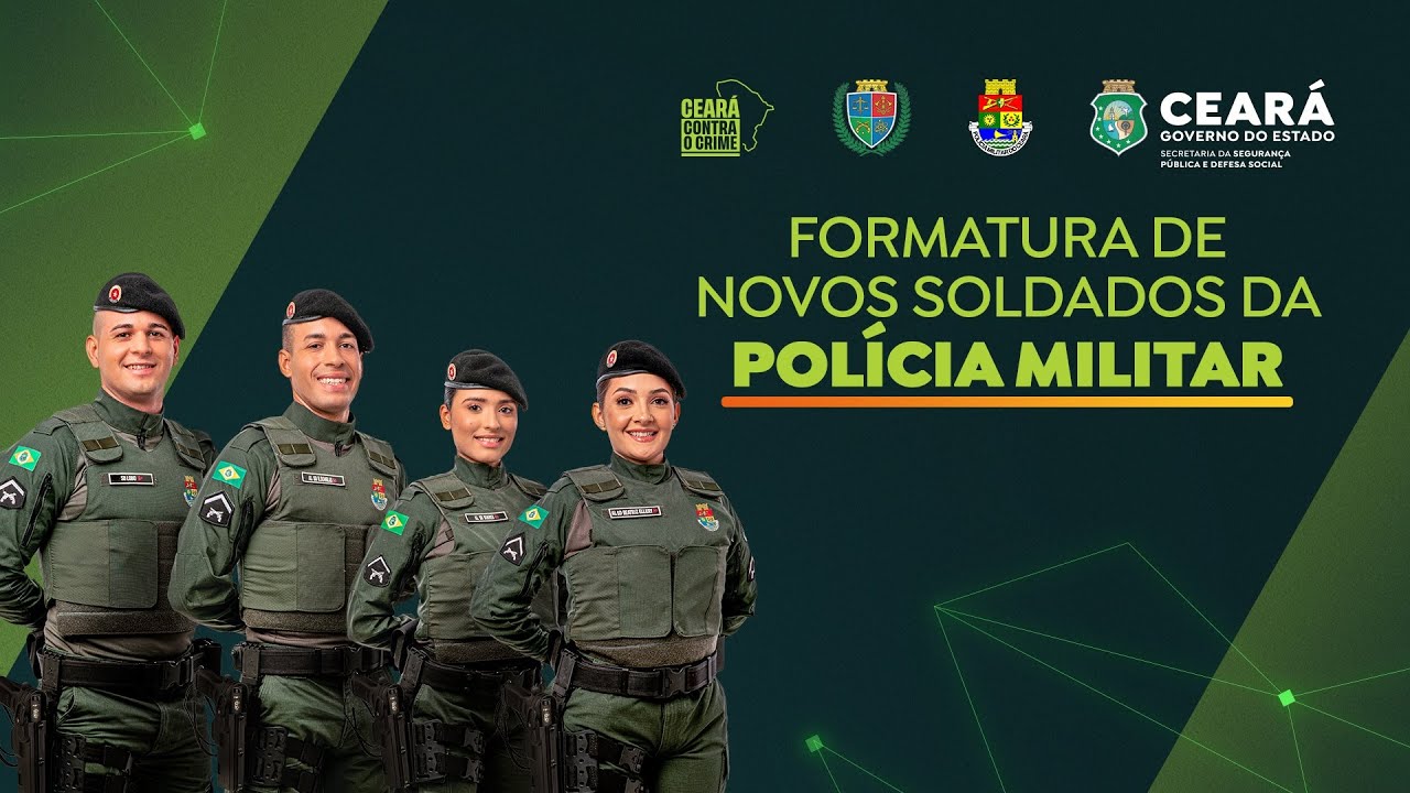 Formatura de 175 novos soldados da Polícia Militar do Ceará
