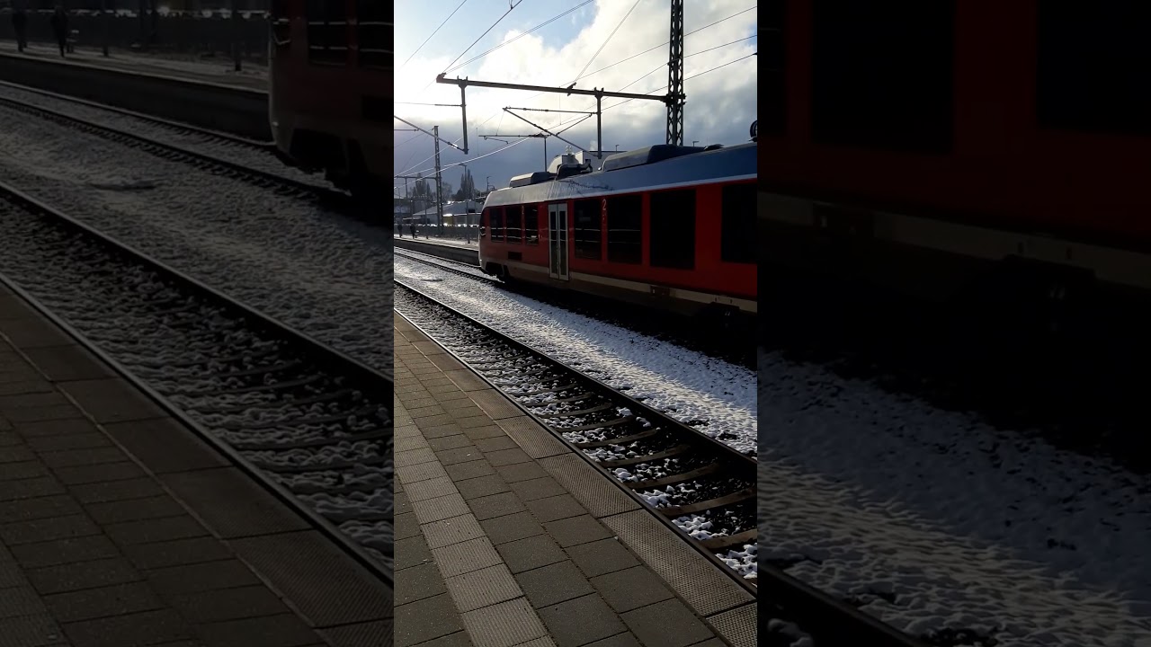 🚆 Triebwagen Lint NBE 648 348-0 'Ratzeburg' f&auml;hrt ein als RB 73 in Bhf Citti-Park in Ri Eckernf&ouml;rde