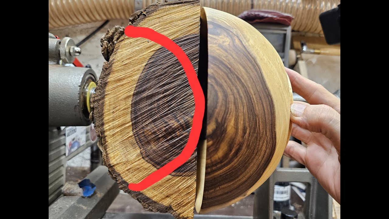 Natural edge bowl from Sissoo (Indian Rosewood)--The Better Half!