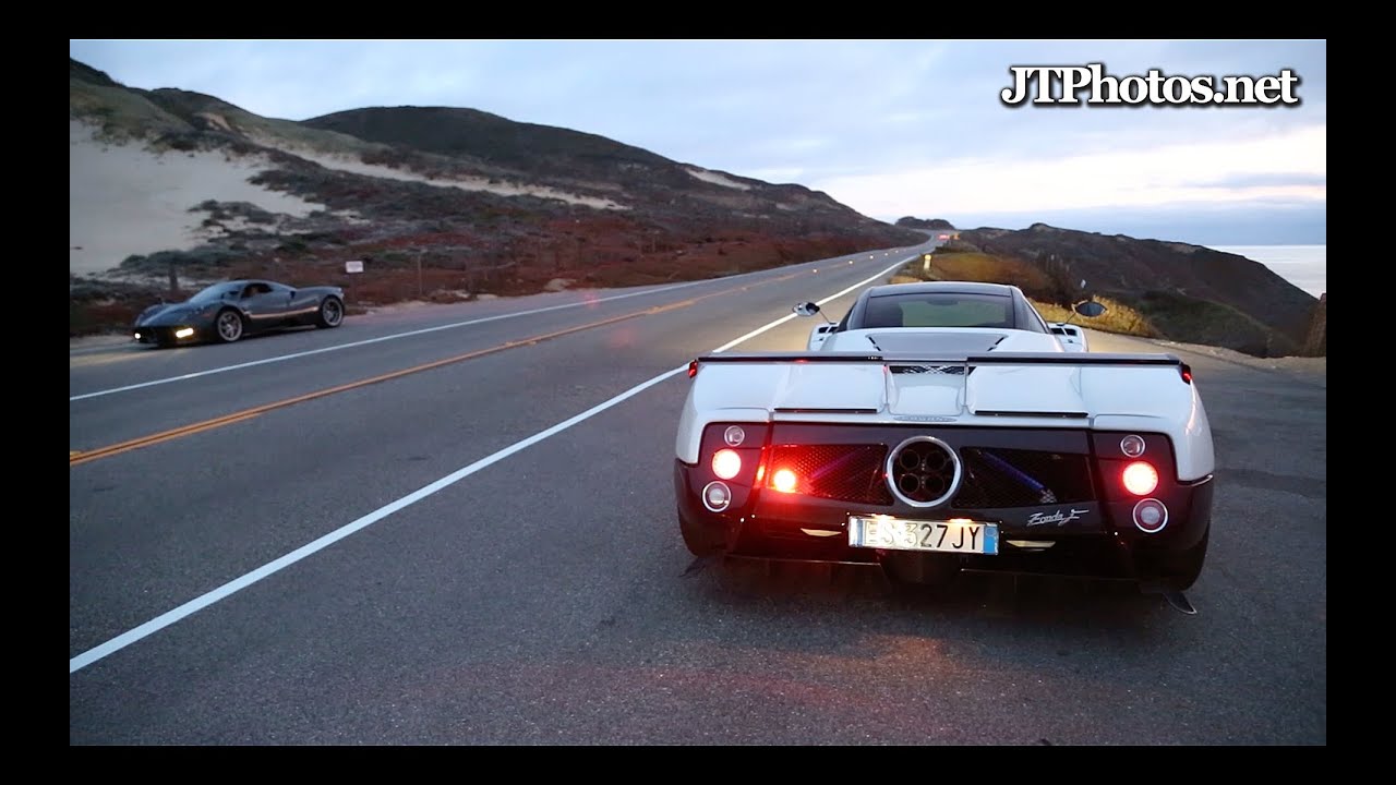 Pagani Zonda F revving and acceleration