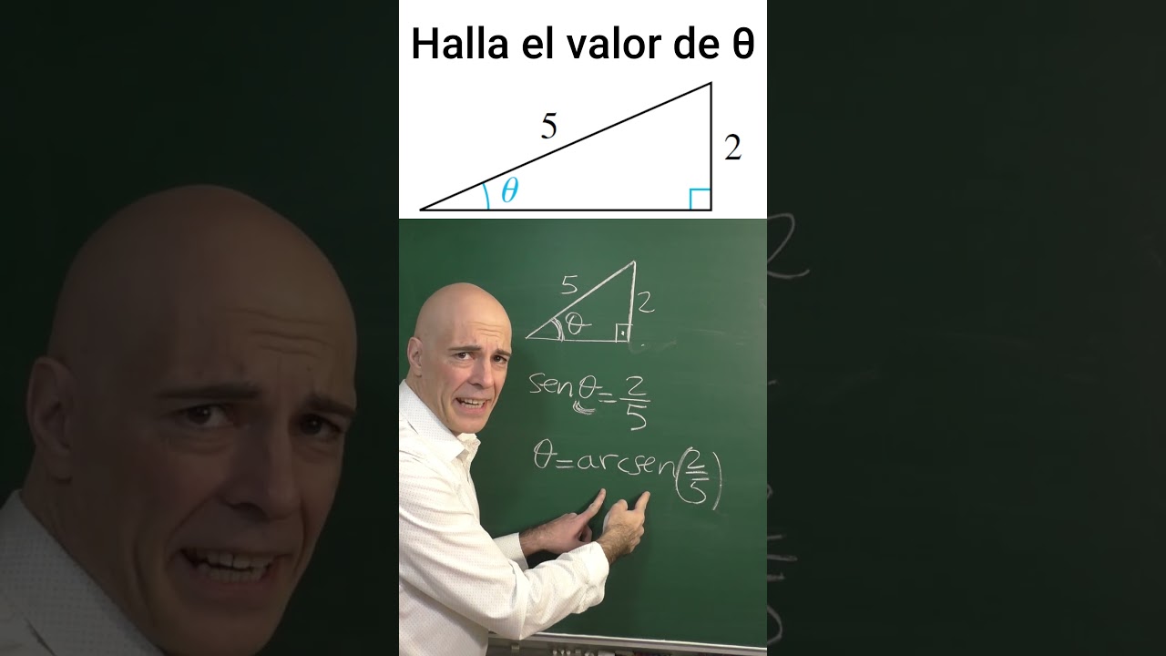 HALLAR EL &Aacute;NGULO DADA HIPOTENUSA Y CATETO. Trigonometr&iacute;a