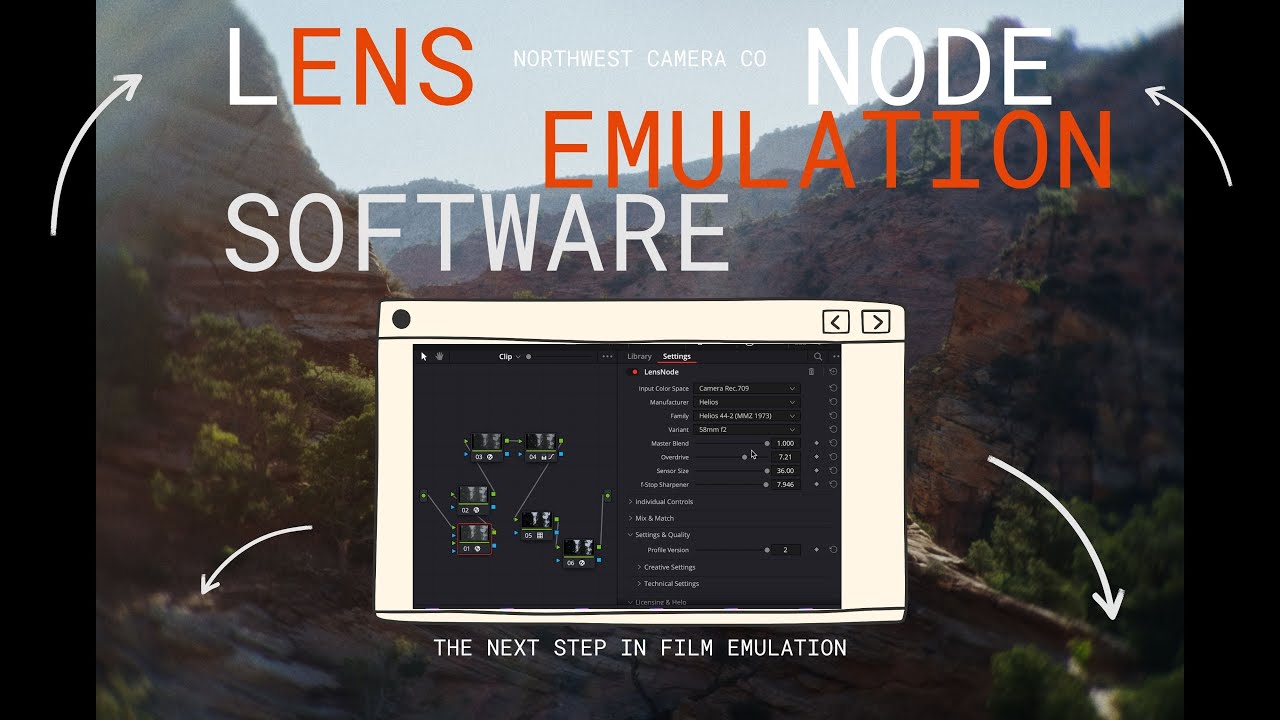 LENS NODE: Эмуляция винтажной линзы выполнена ОТЛИЧНО!