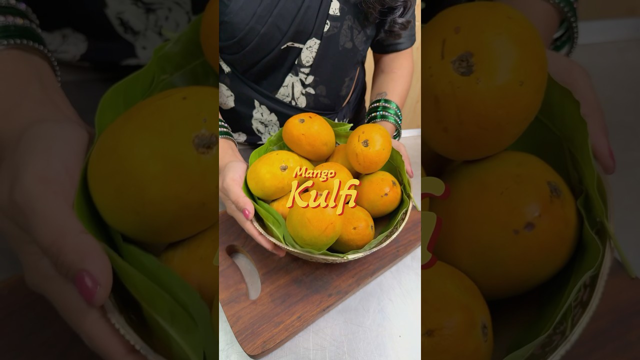 Stuffed mango kulfi or saffron mango kulfi or malai mango kulfi or malai kulfi #shorts