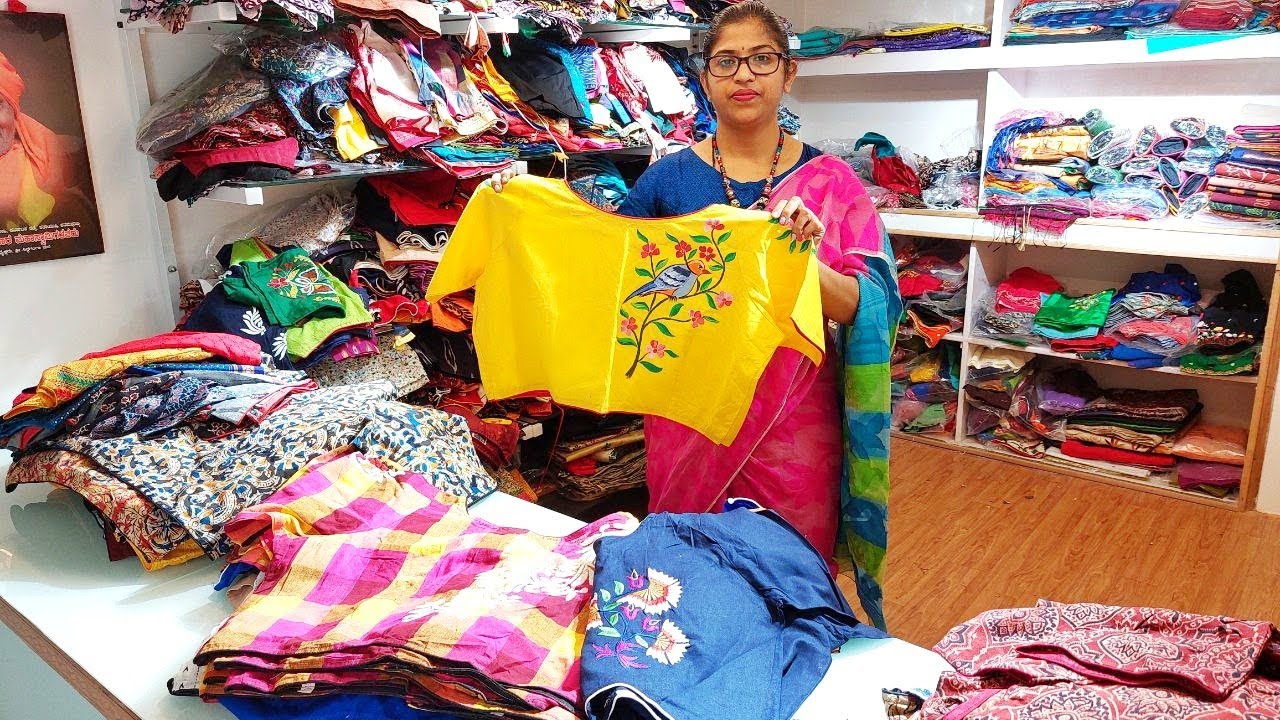 Bangalore pure cotton Handloom readymade blouses collection| single piece courier available