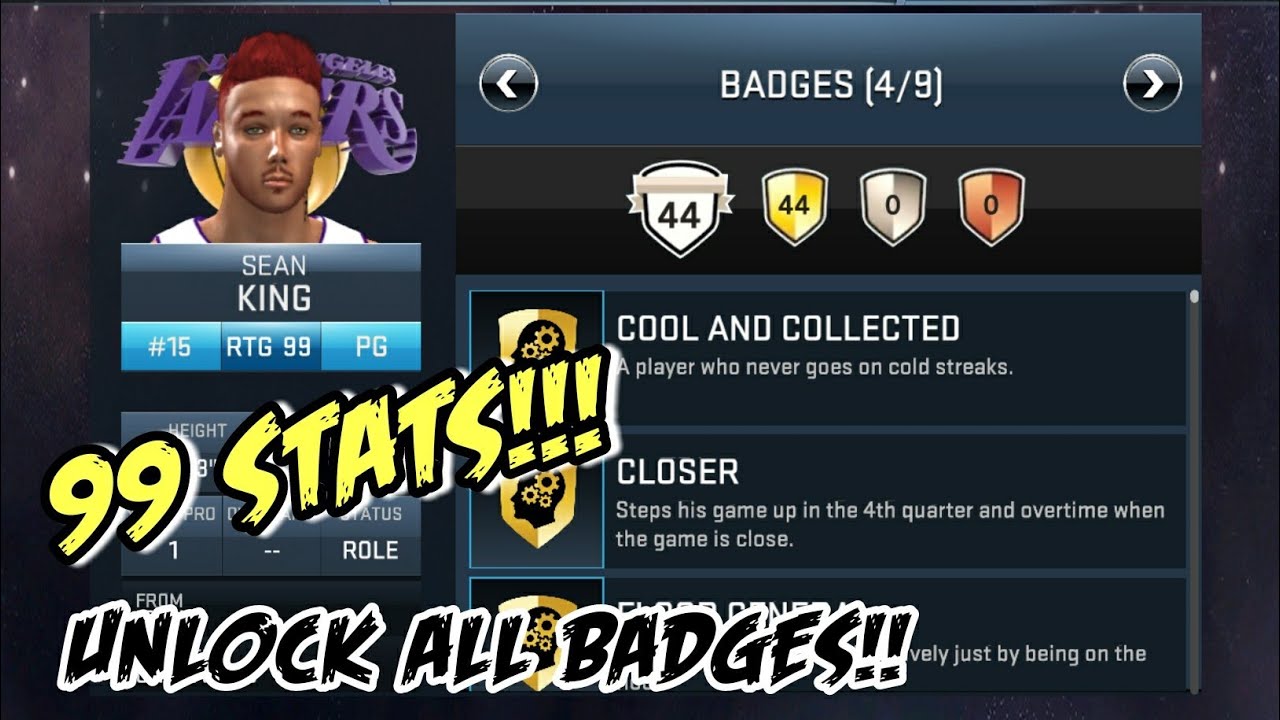 Tutorial | How to get 99 MyCareer Stats and unlock ALL BADGES | ANDROID/iOs
