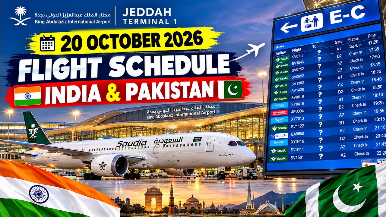 Saudi to India & Pakistan ✈️ Latest Flight Update!