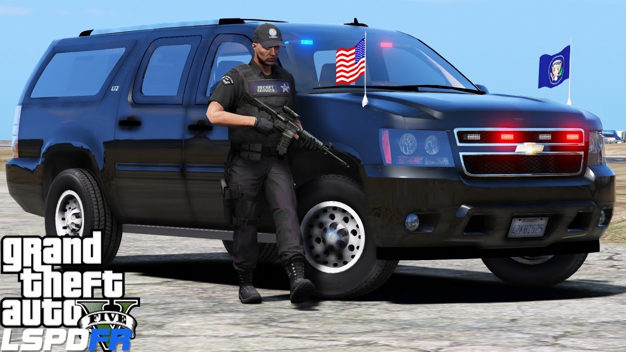 GTA 5 LSPDFR Police Mod 428 | Secret Service Motorcade Escorting A VIP | Los Santos Protection Squad