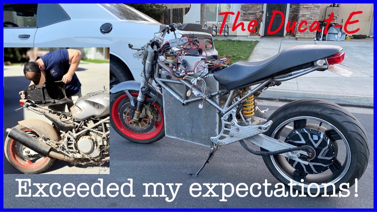 The Ducat-E (Electric Ducati Monster) LIVES! Full Assembly of Electronics