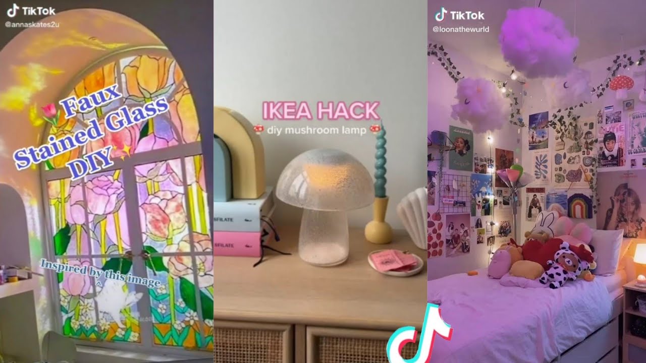 DIY room decor ideas tik tok compilation #roommakeover #roomtransformation