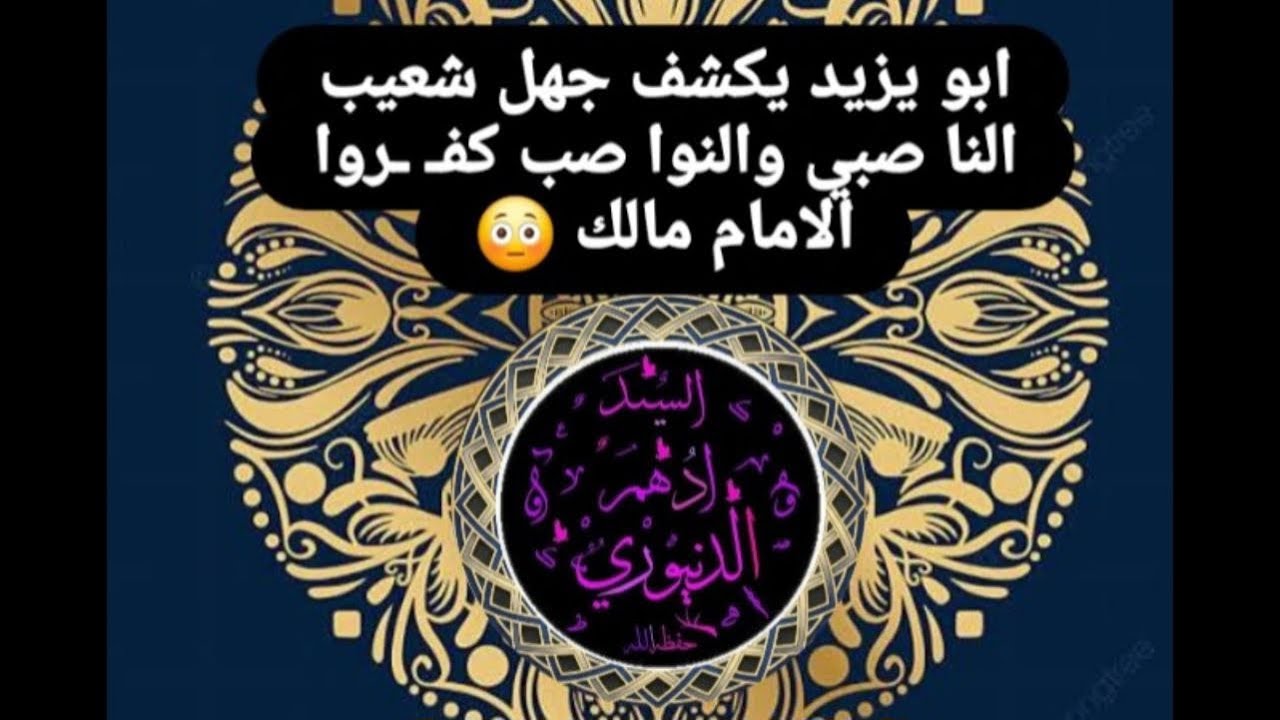ابو يزيد يكشف جهل شعيب النا صبي والنوا صب كفــ ـــروا الإمام مالك 😳