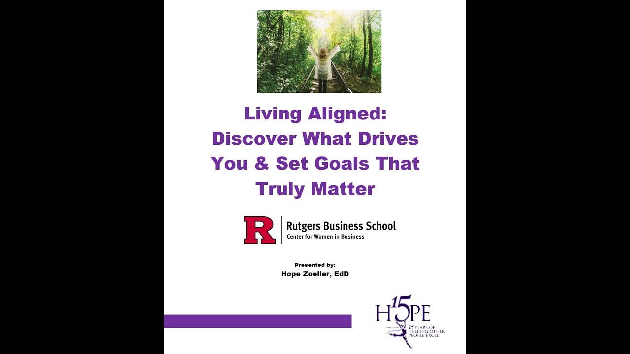 Living Aligned Workshop with Coach Hope Zoeller, EdD