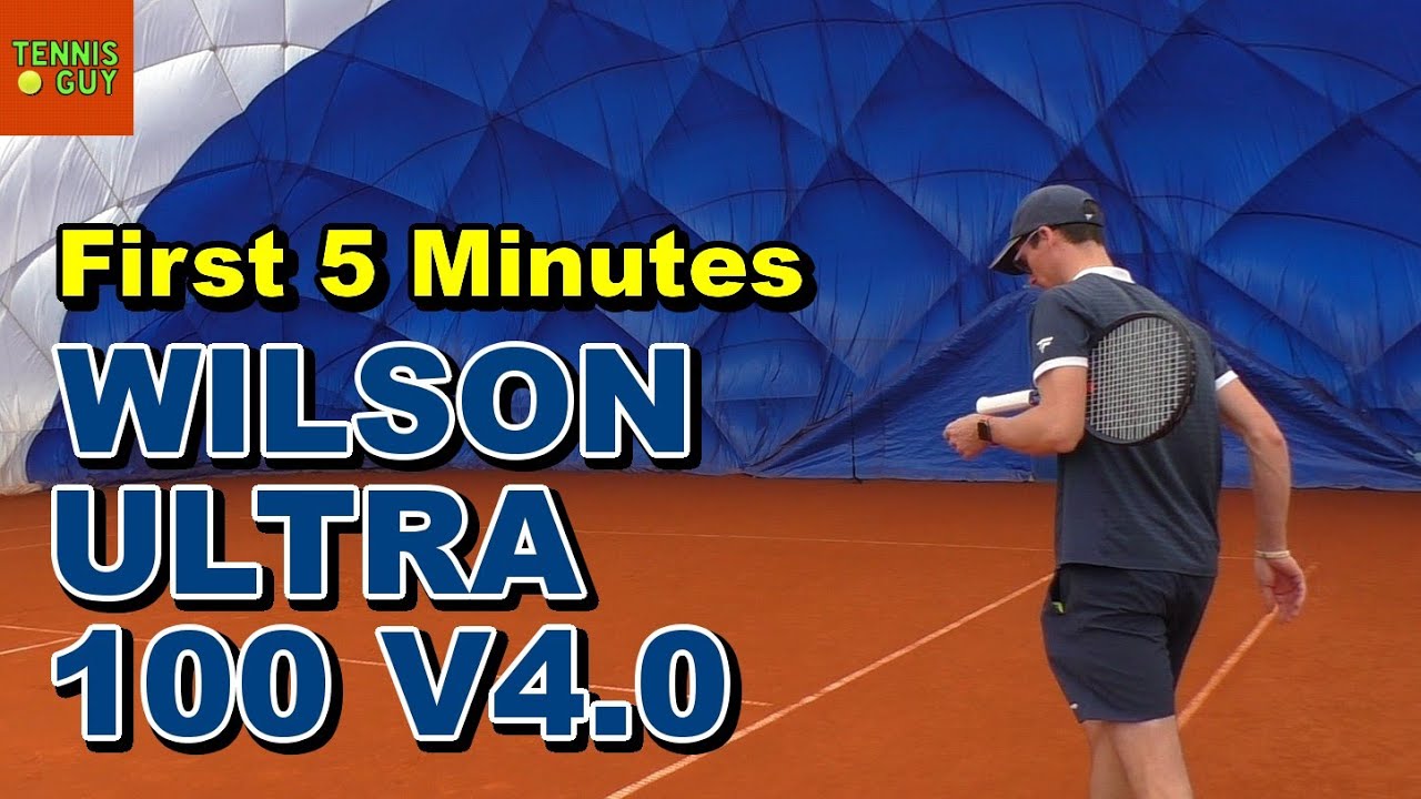 🎾 First 5 Minutes - Wilson Ultra 100 v4.0 (Raw - No Commentary) 👀
