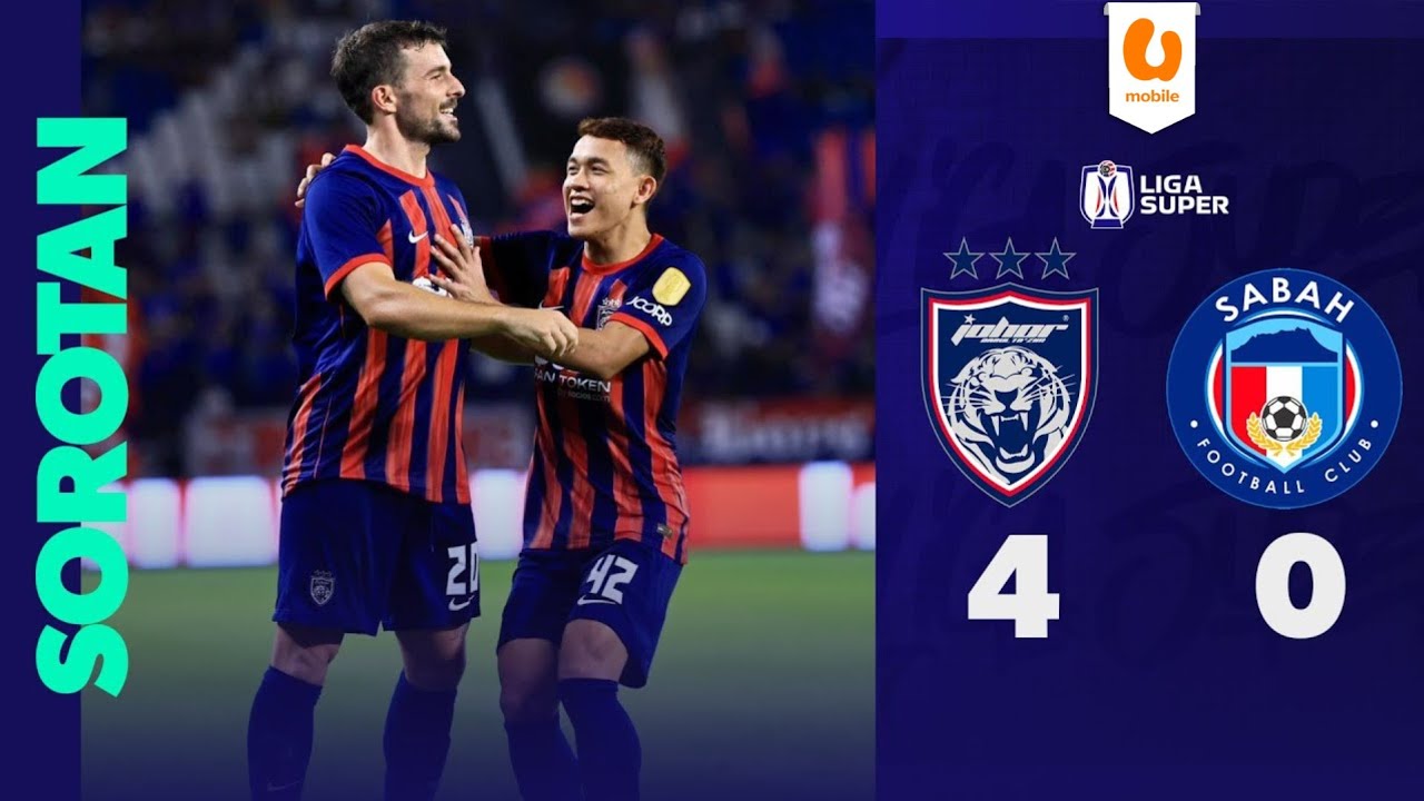 Johor Darul Ta'zim 4-0 Sabah FC | Sorotan Perlawanan Liga Super 2024/25