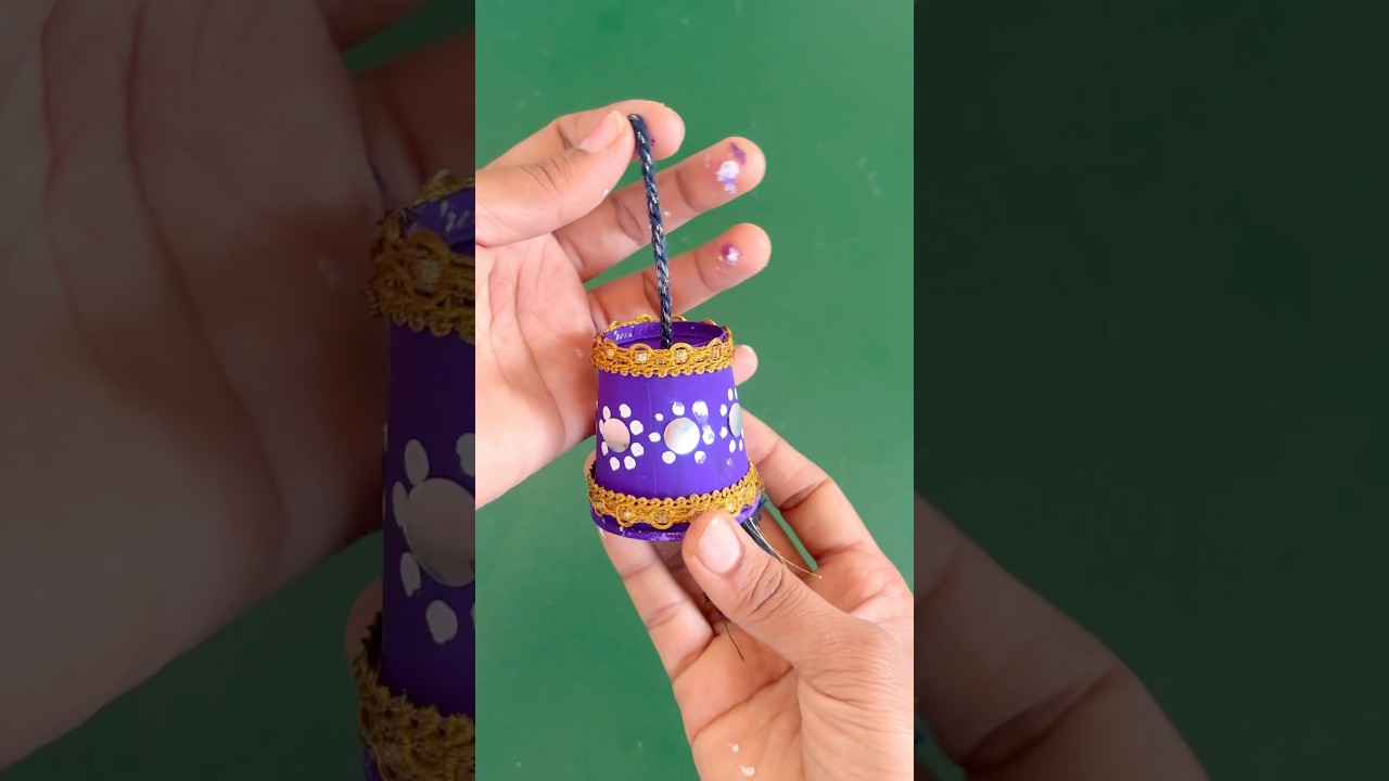 How to make beautiful home decor with paper cup 