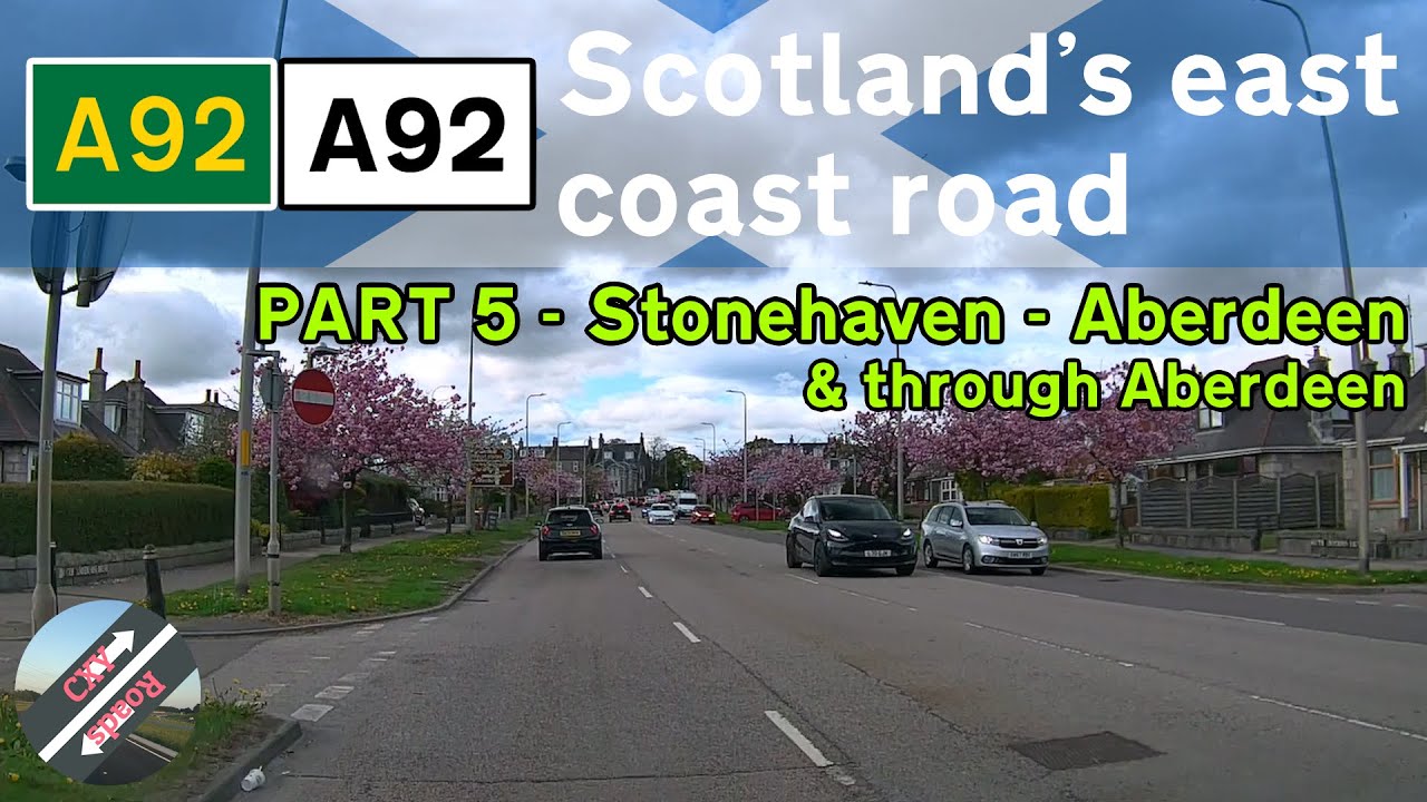 [UK] UK Drives - Scotland's A92 Road PART 5 - Stonehaven - Aberdeen | Fife to Aberdeen trip part 5