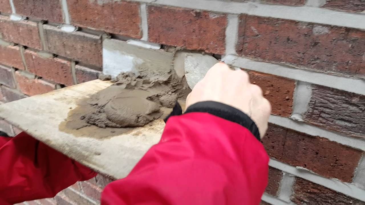 how to do pointing on a brick wall weather pointing