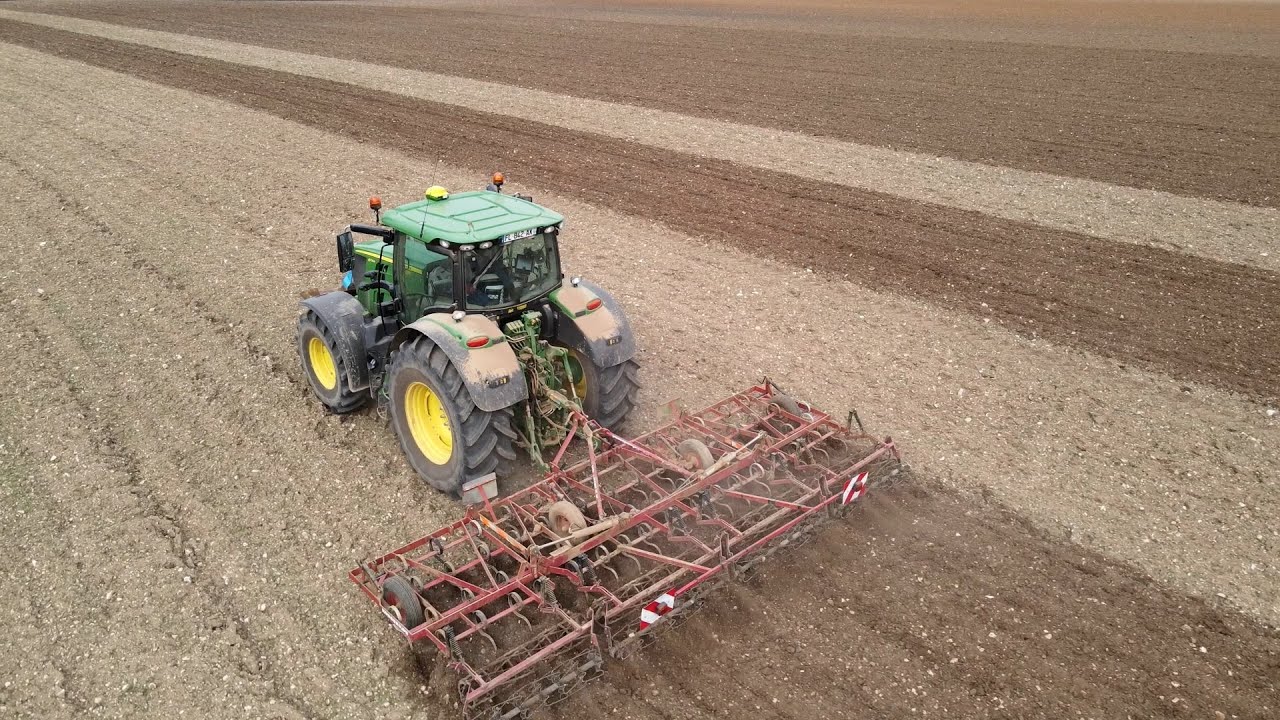 🚜 Préparation semis 2022 - JOHN DEERE 6175r / KONGSKILDE Vibro Master 🚜