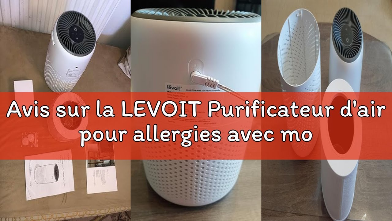 Avis sur la LEVOIT Purificateur d'air pour allergies avec mode animal, CADR 416 m³/h, jusqu'à 108 ㎡,