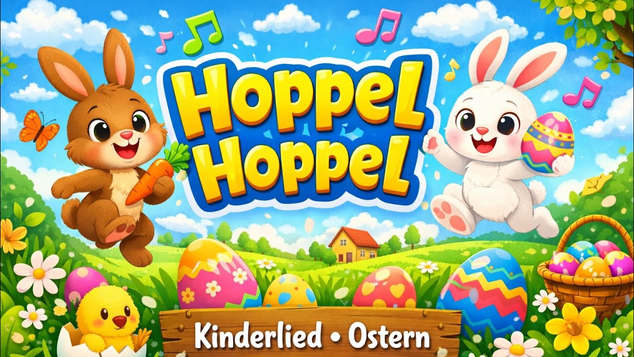 Hoppel Hoppel 🐰 | Kinderlied | Ostern