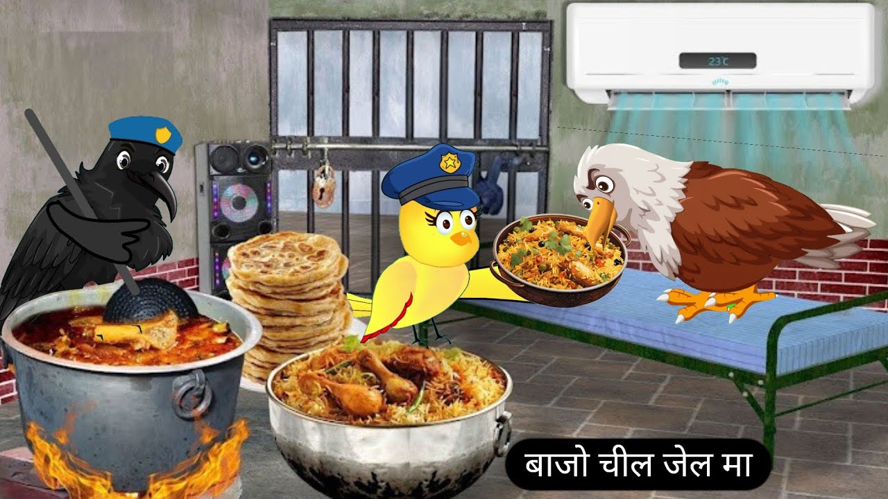 बाजो चील जेल मा | 25 / 02 / 2026 | tony chidiya cartoon achha achha | Rano Chidiya Wala Cartoon 