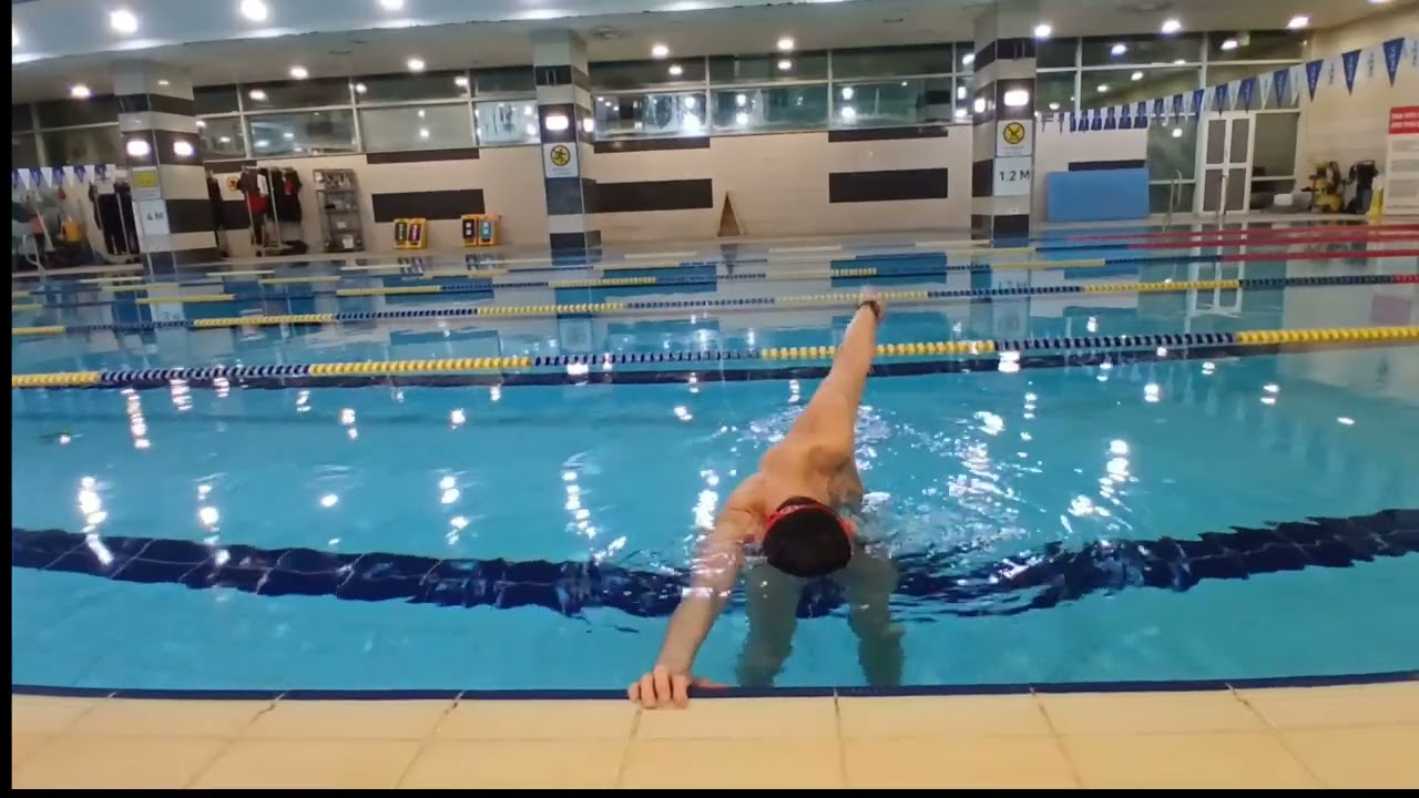 자유형 전면호흡 팔돌리기 