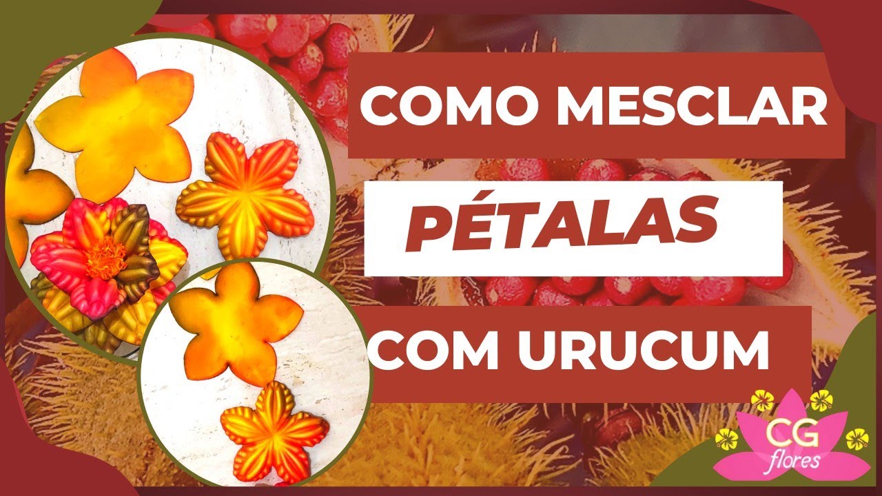 🔸PINTURA  MESCLADO COM URUCUM PARA SUAS FLORES DE E.V.A| CGFLORES