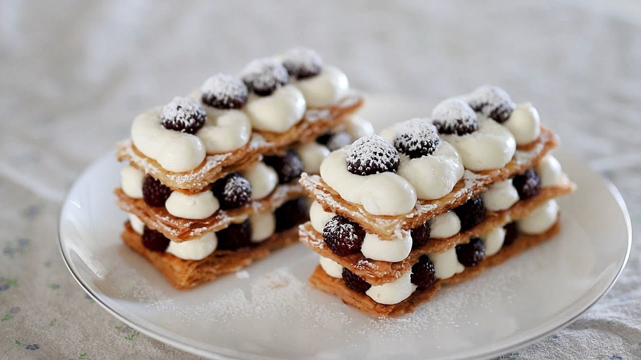 밀푀유 만들기 (부제:밀푀유는 사먹는걸로...)/Mille feuille recipe