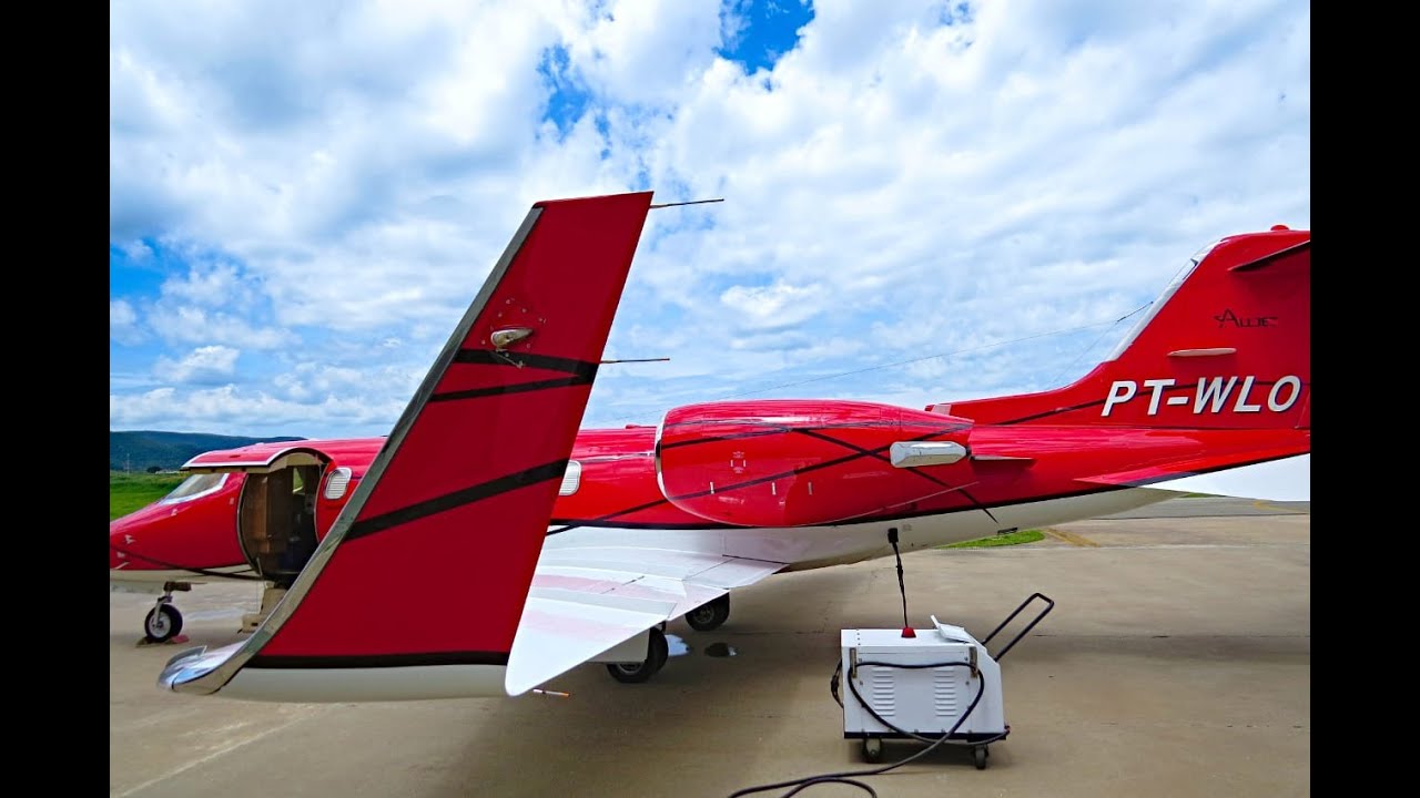 Bombardier Learjet 31A  Alljet Red  Bird 001 Acionamento Taxi e Decolagem Parte Final