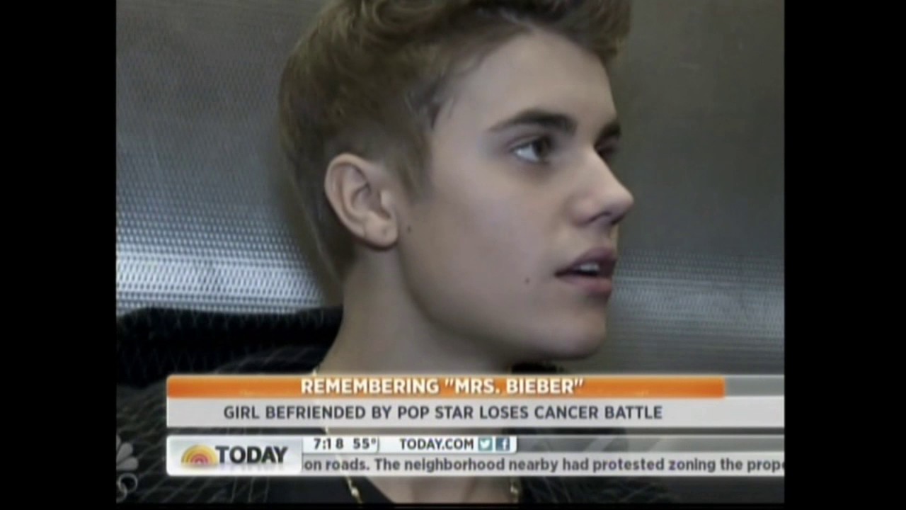 6 Yr Old Mrs Justin Bieber Dies (Very Touching) Today Show 9 27 2012