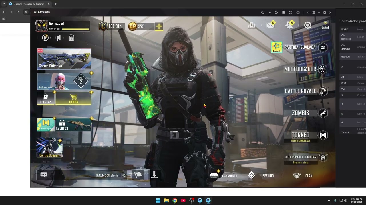 ✅CODM  CONFIGURACION  EN PC PARA JUGAR COD MOBILE 2026 SIN LAG | 120 FPS GAMELOOP
